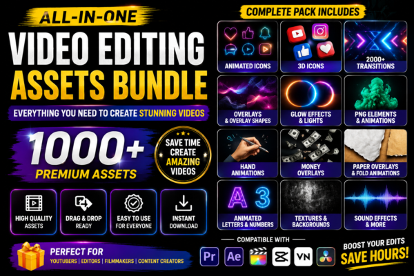 Professional Editing Toolkit for YouTubers & Editors